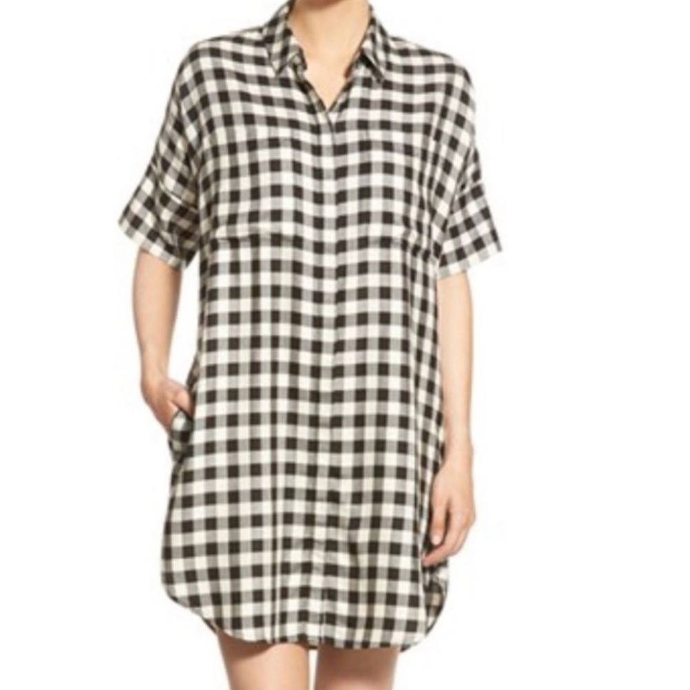 Courier Shirtdress in buffalo check